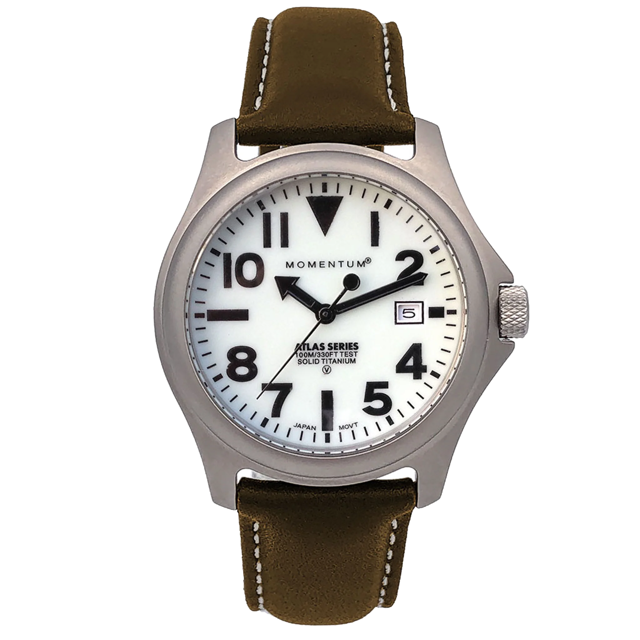 Momentum Atlas 38MM - Titanium with White Dial