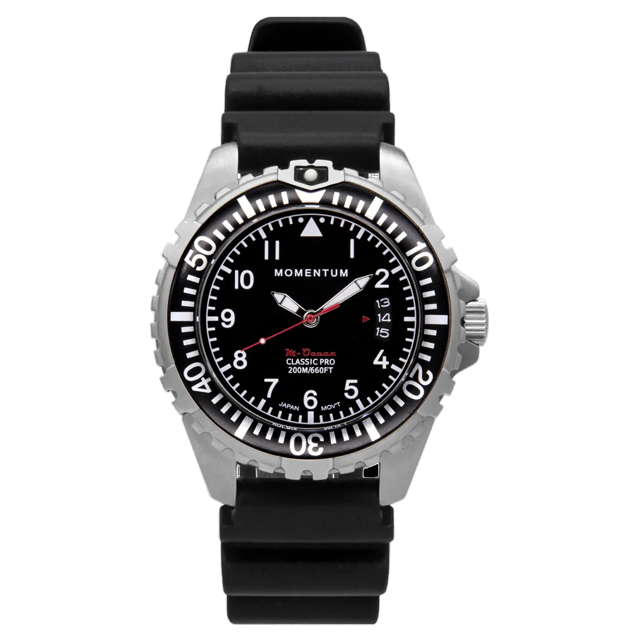 Momentum M-Ocean - Black Dial with Black Rubber