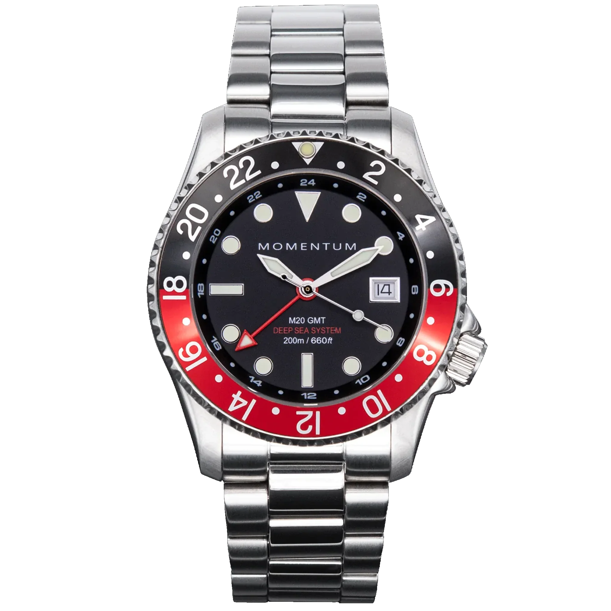 Momentum M20 GMT DSS - Red & Black Bezel