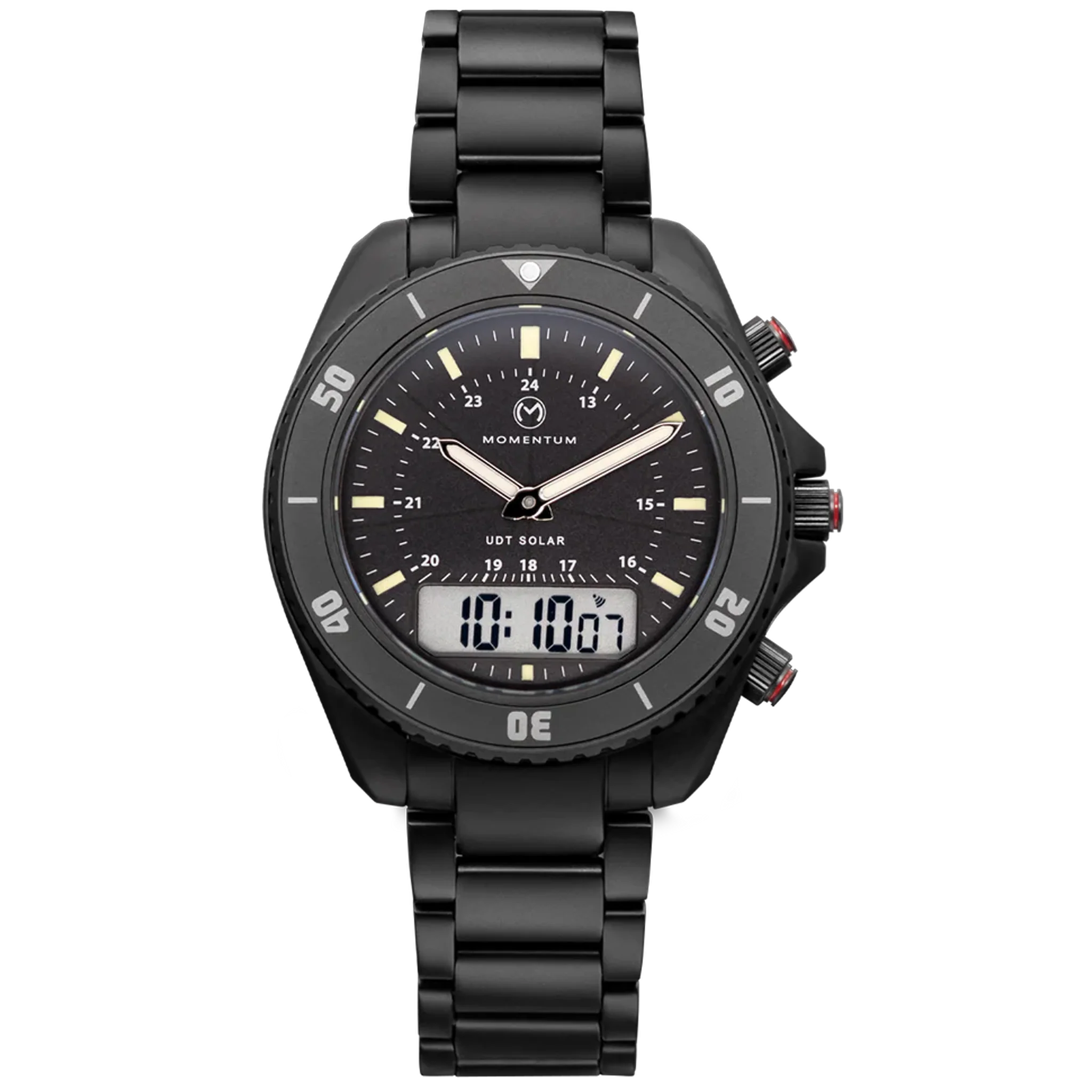 Momentum UDT Black SS Solar - Black Dial
