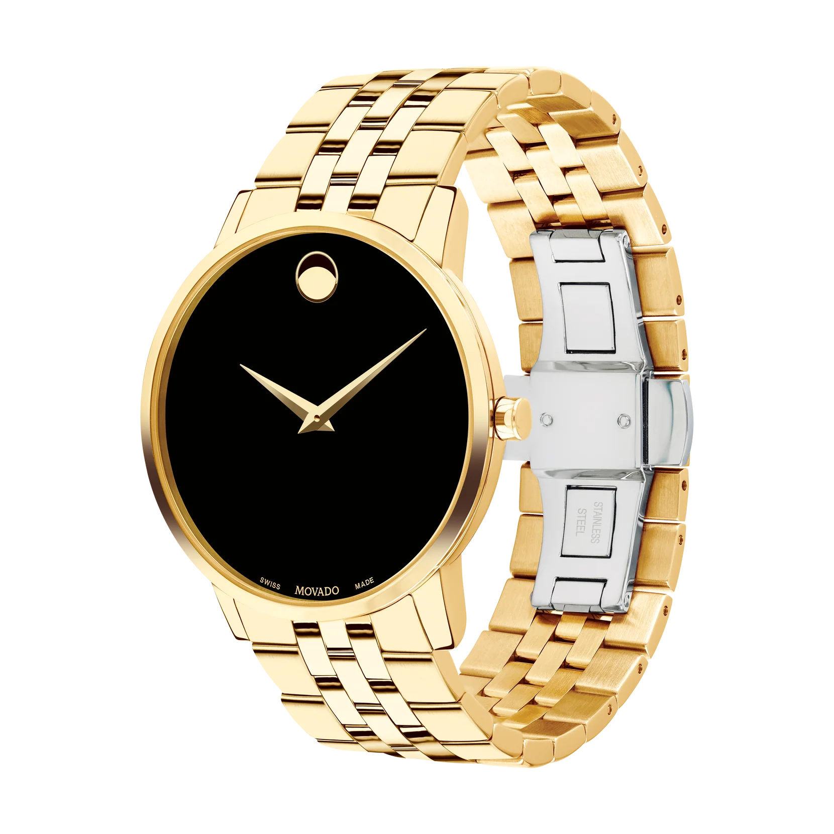 Movado Watch - Classic 40mm Museum Gold Tone PVD - Image 2