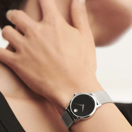 Movado Watch - Classic 28mm Museum Black Dial - Image 4