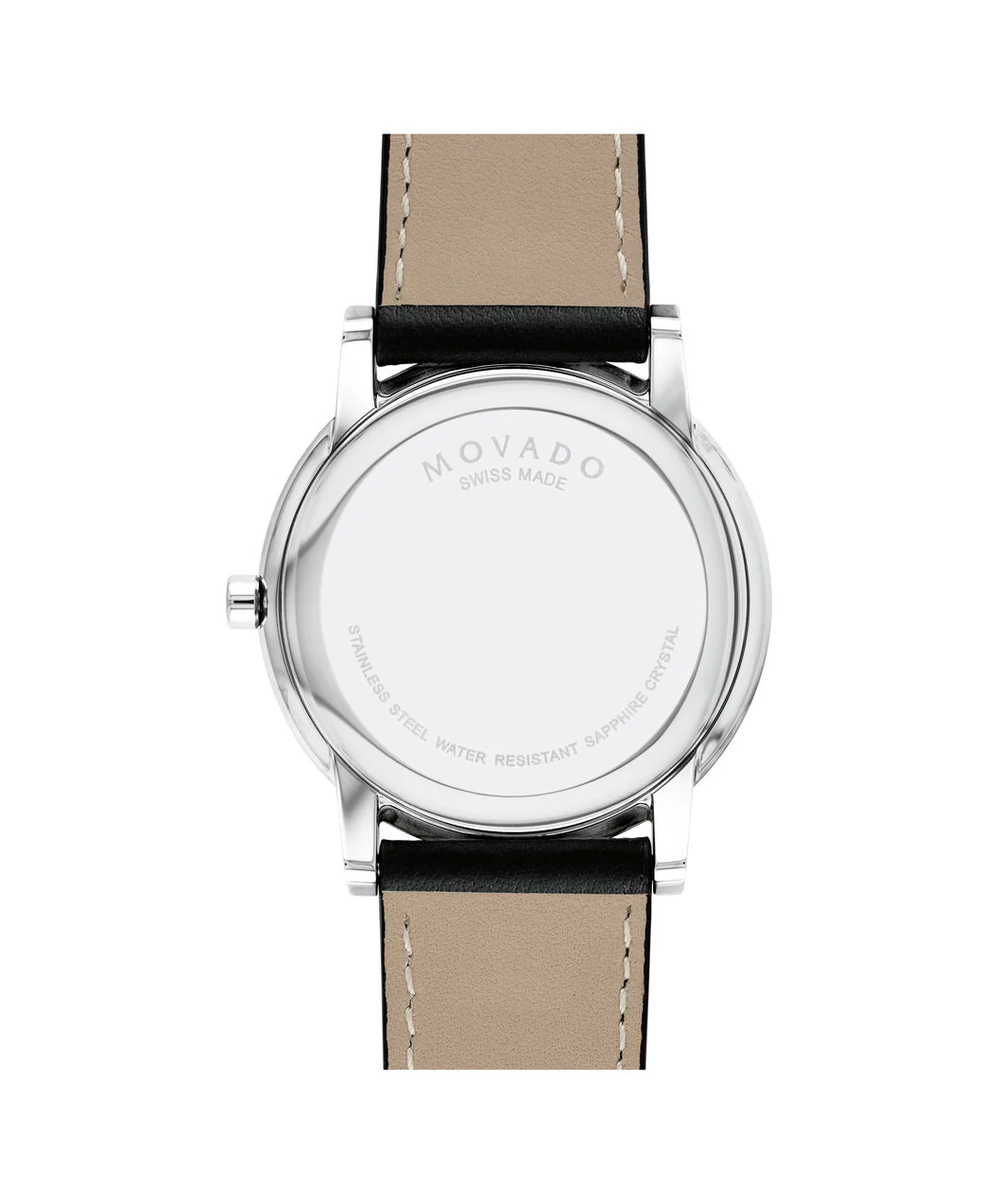 Movado Watch - Classic 40mm Museum Blue Dial & Black Leather - Image 3