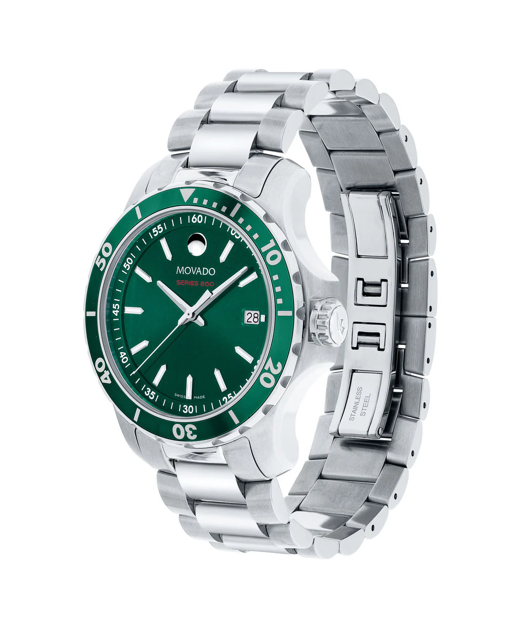 Movado Series 800 - Stainless Steel with Green Dial - Image 2