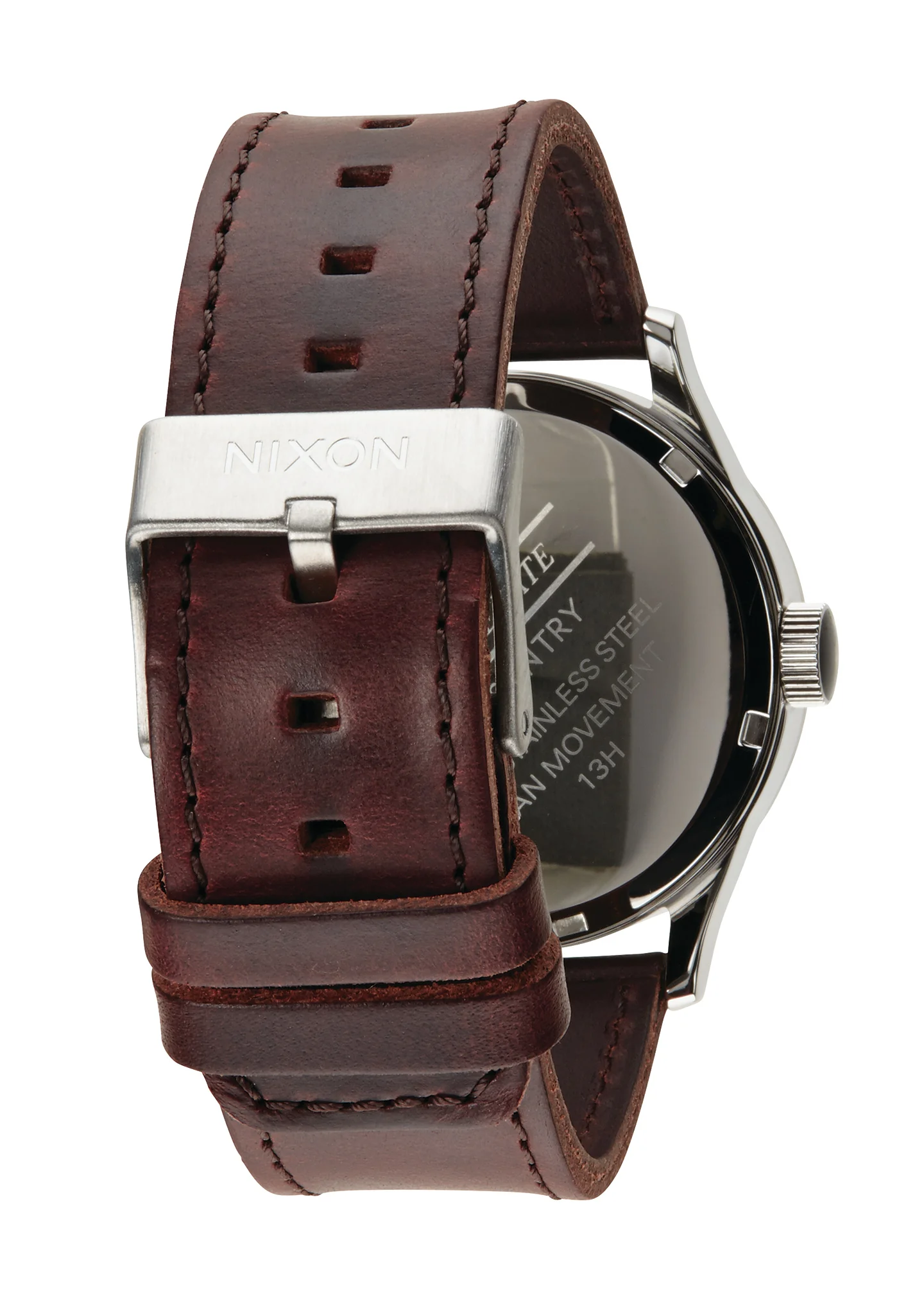 Nixon Sentry Leather 42mm - Blue/Brown - Image 3