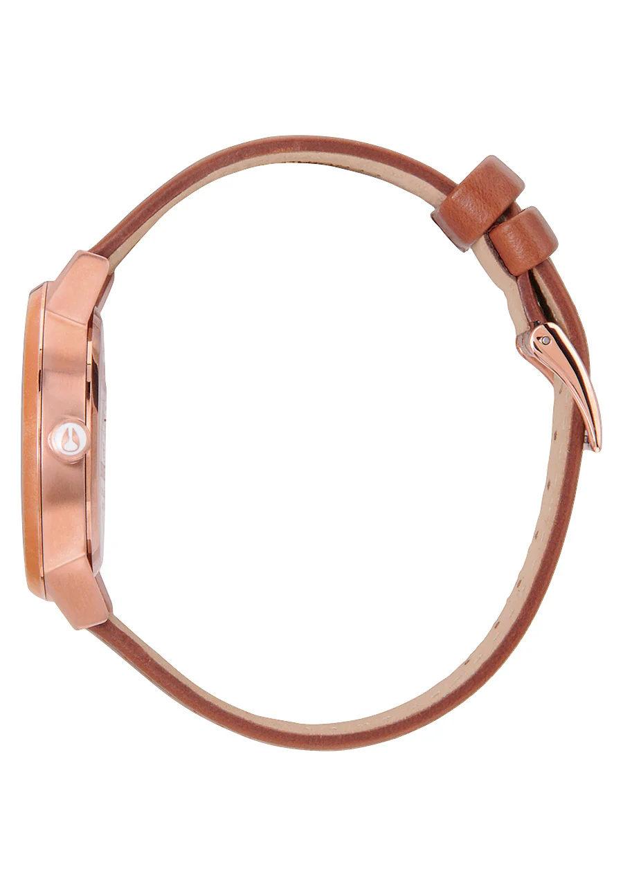Nixon Watch Kensington Leather - Rose Gold / White - Image 2