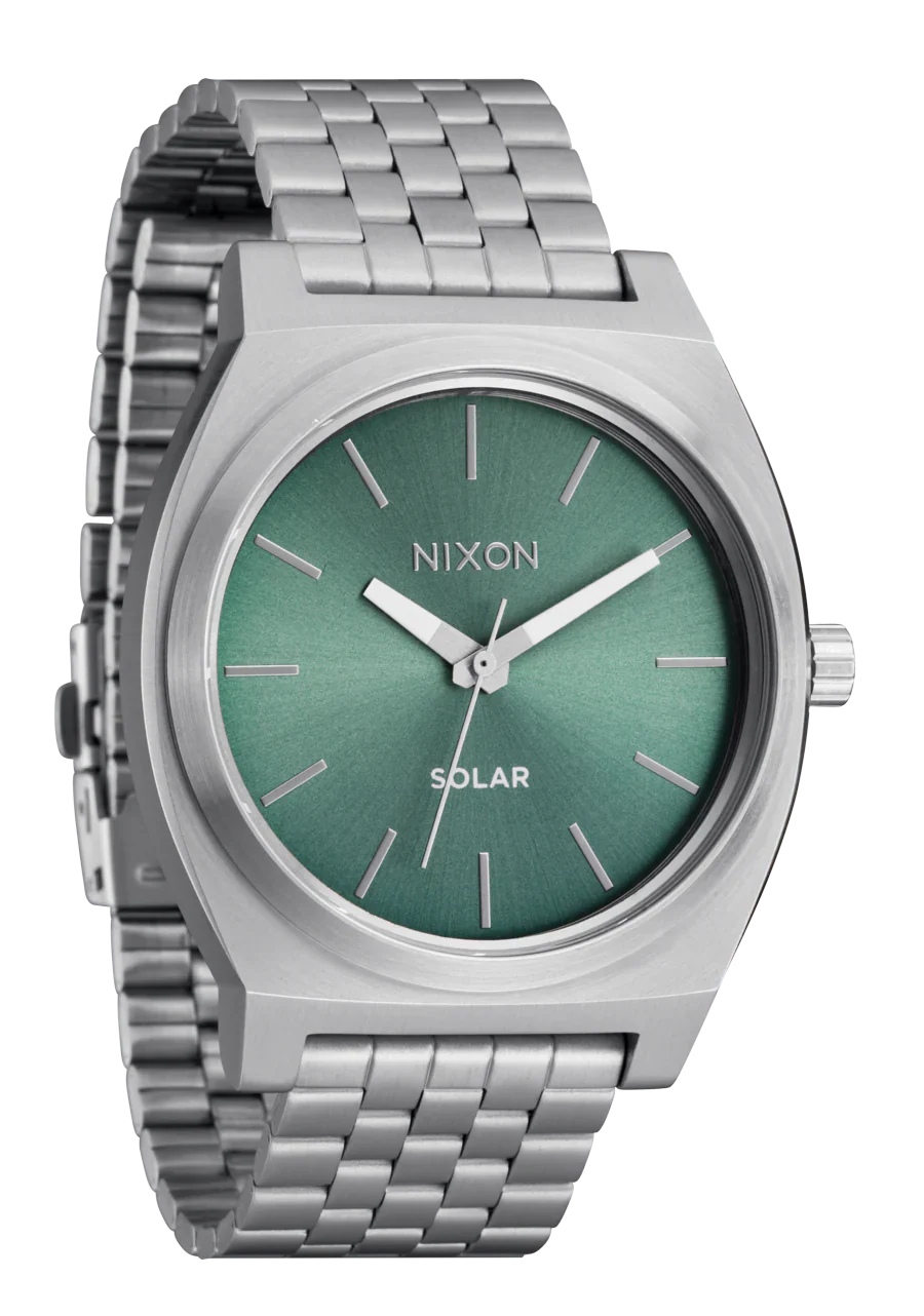 Nixon Watch Time Teller Solar - Silver/Jade Sunray - Image 2