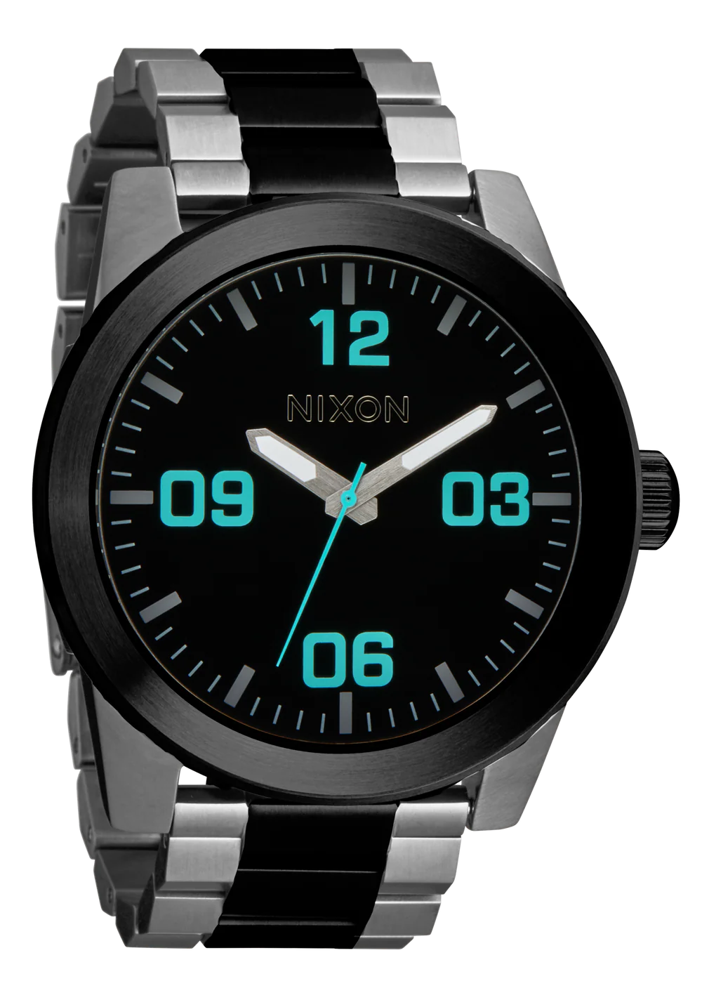 Nixon Corporal SS - Silver/Gunmetal - Image 2