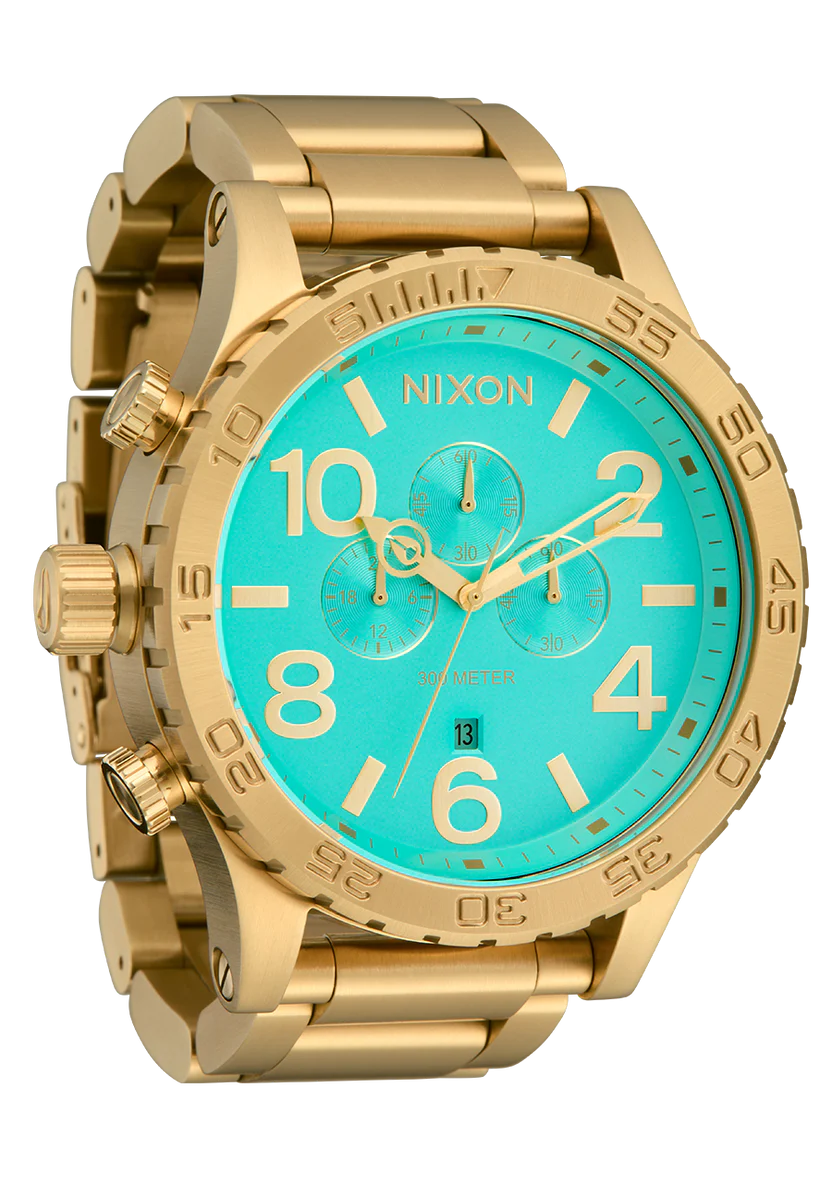 Nixon Watch 51-30 Chrono - Gold/Turquise/Gold - Image 2