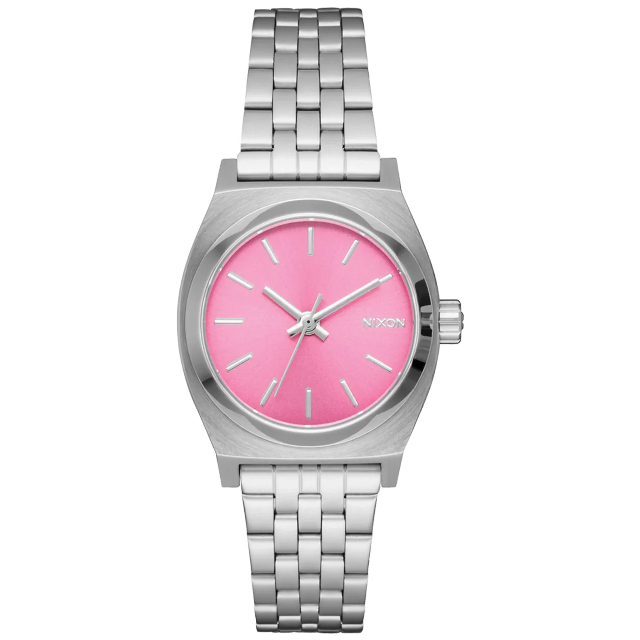 Nixon Watch Small Time Teller - Silver/Pink