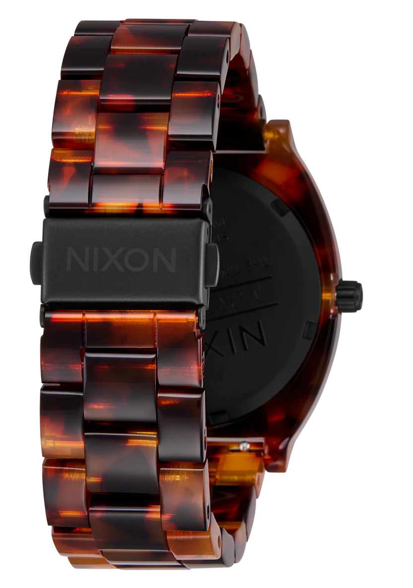 Nixon Watch Time Teller Acetate - Tortoise/Oxblood - Image 4
