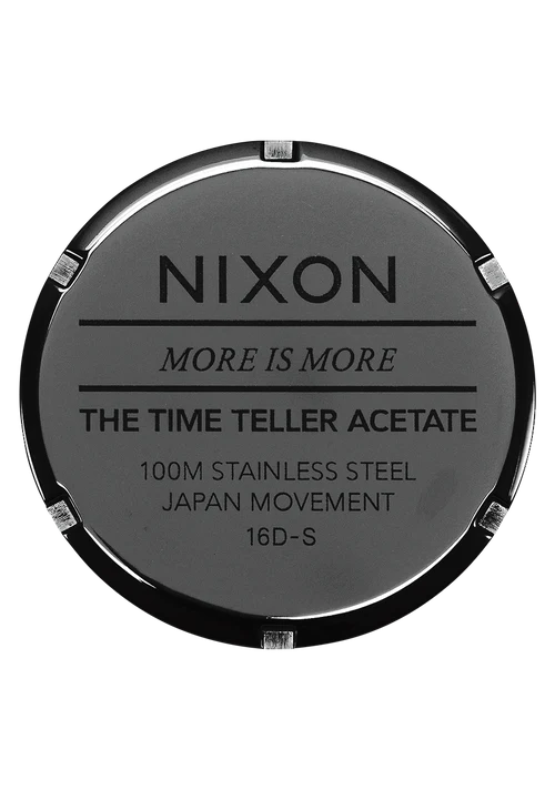 Nixon Watch Time Teller Acetate - Tortoise/Oxblood - Image 5