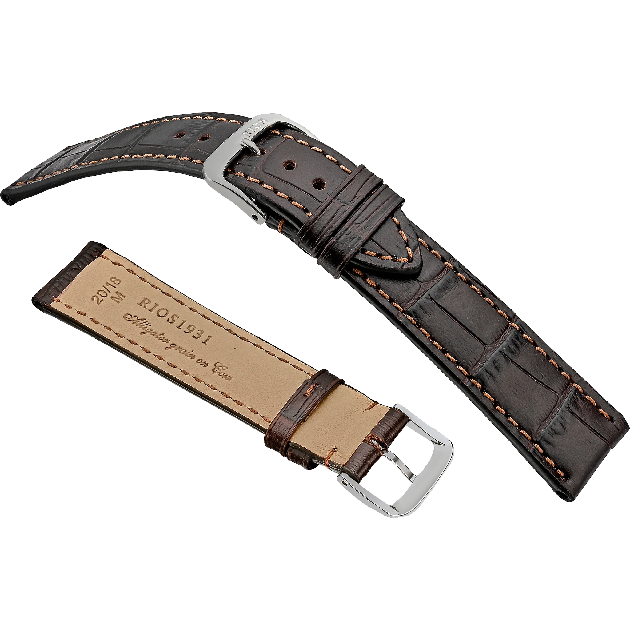 Rios 1931 Watchstrap - Orlando - Embossed Alligator Grain - Image 3