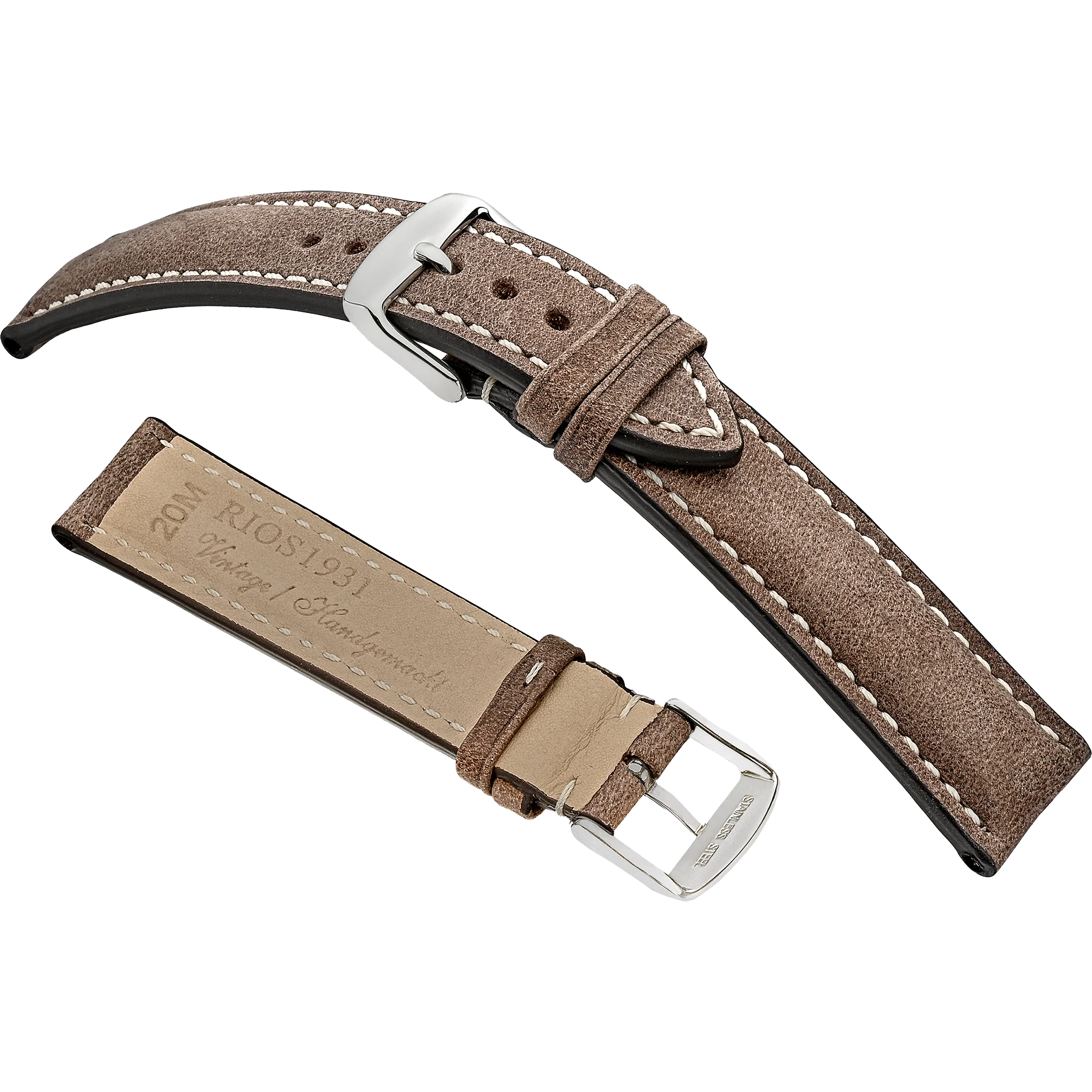 Rios 1931 Watchstrap - York - Genuine Vintage Leather - Image 2