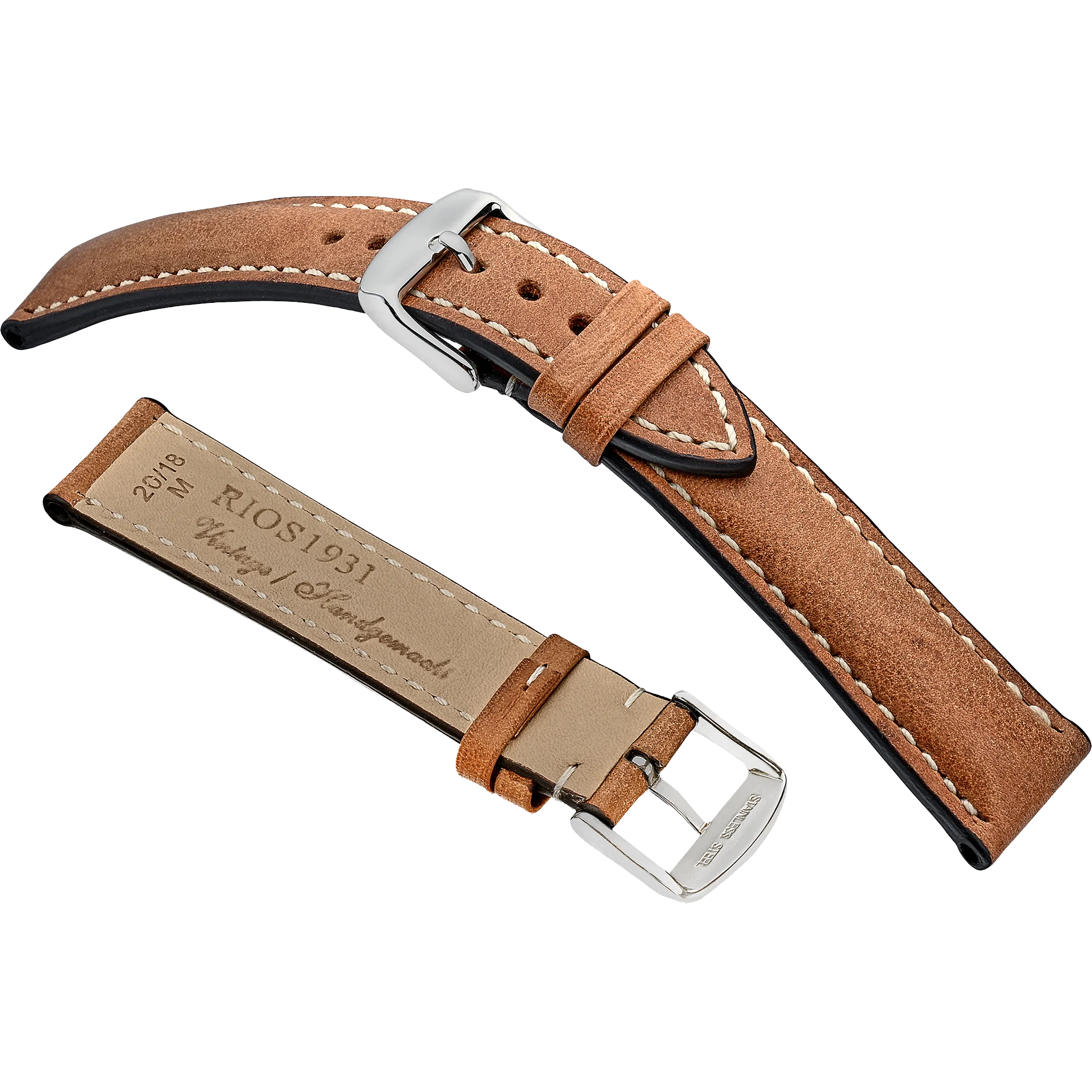 Rios 1931 Watchstrap - York - Genuine Vintage Leather - Image 5