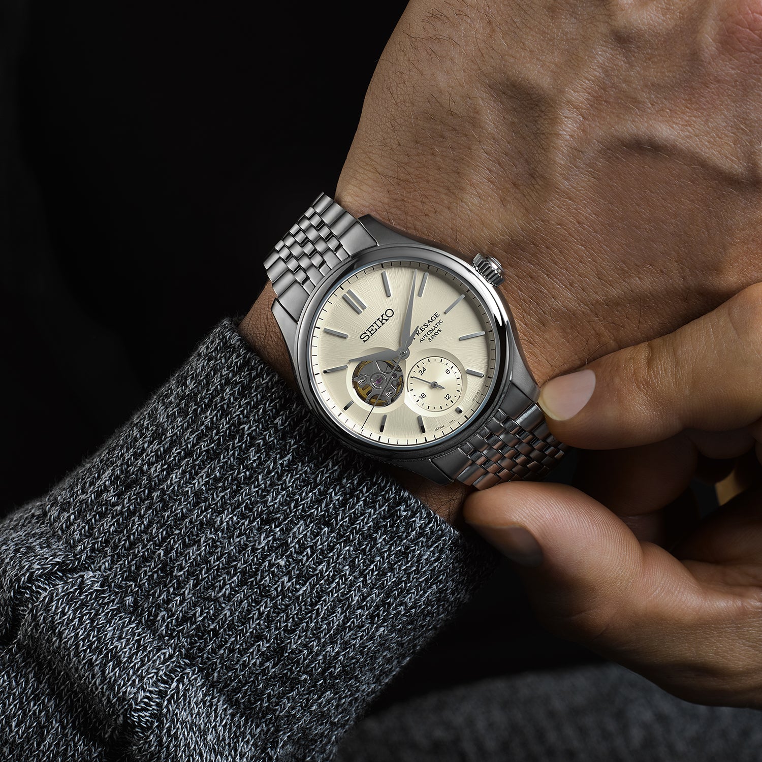 Seiko Presage - Classic Series - 'Shiro-iro' Open heart - Image 5