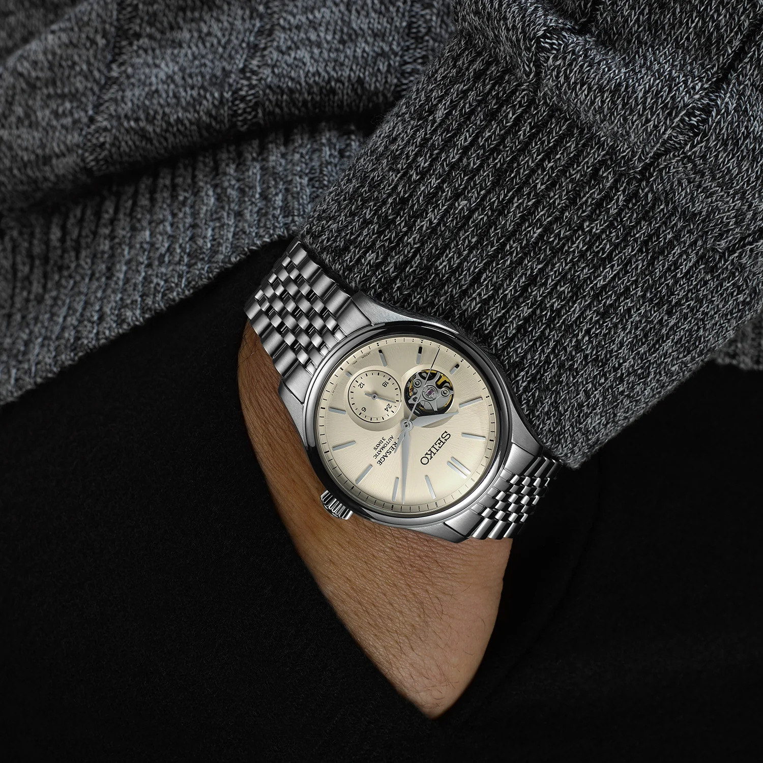 Seiko Presage - Classic Series - 'Shiro-iro' Open heart - Image 6
