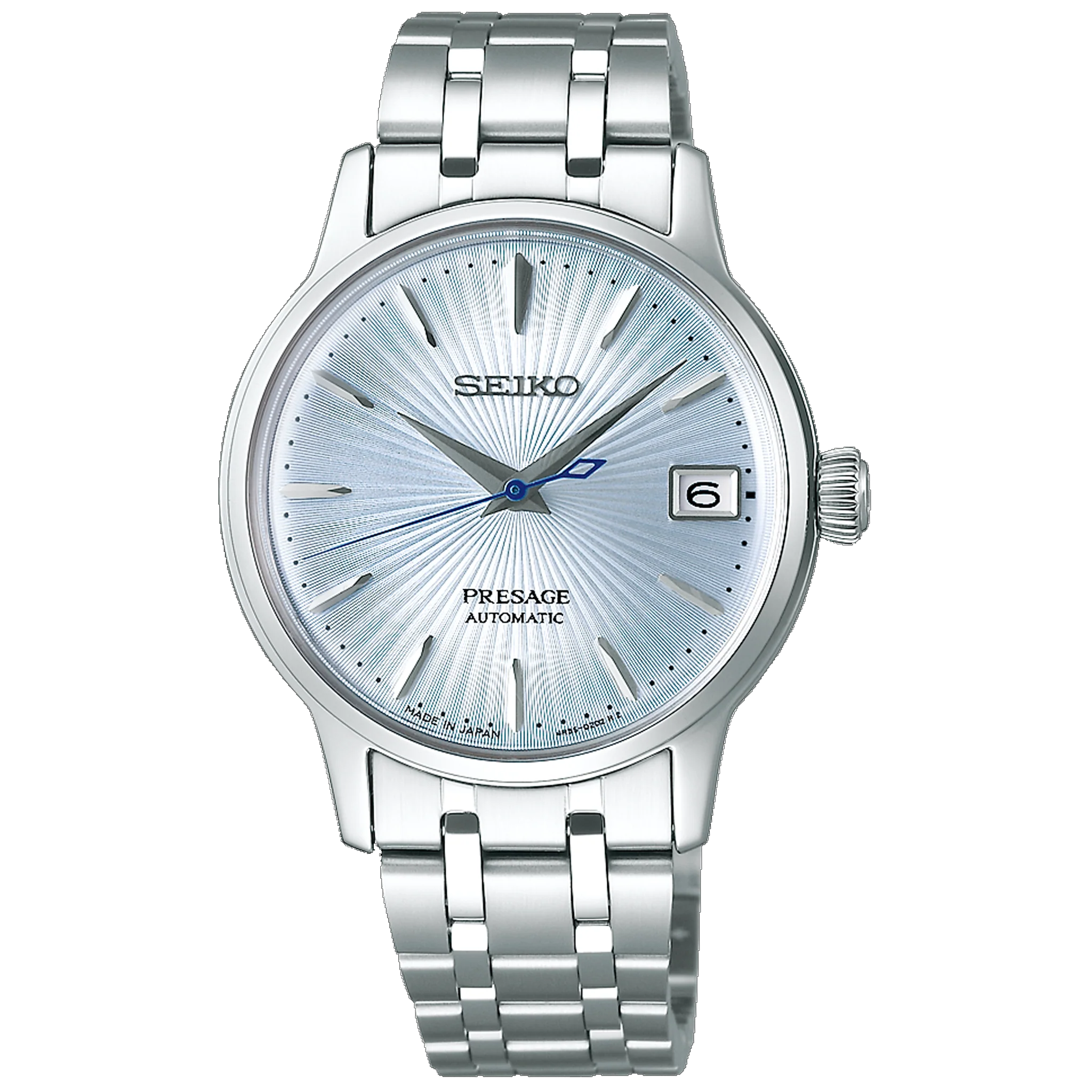 Seiko Presage - 34MM Cocktail Time Stainless Steel Silver Dial
