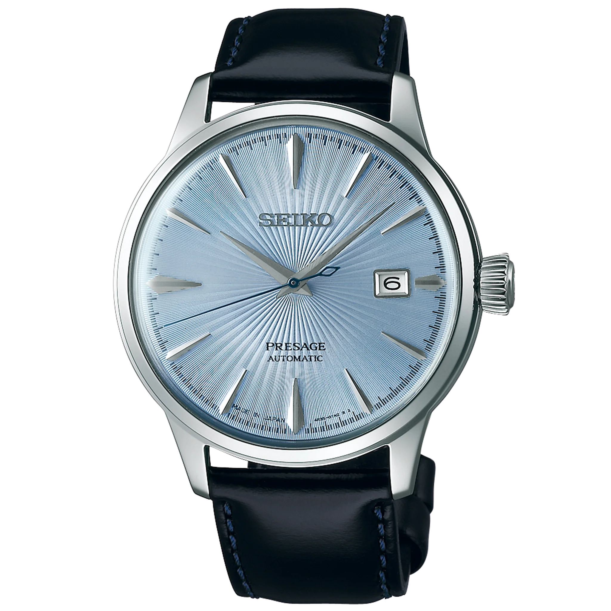 Seiko Presage - 40MM Cocktail Time Skydiving with Silver Blue Dial