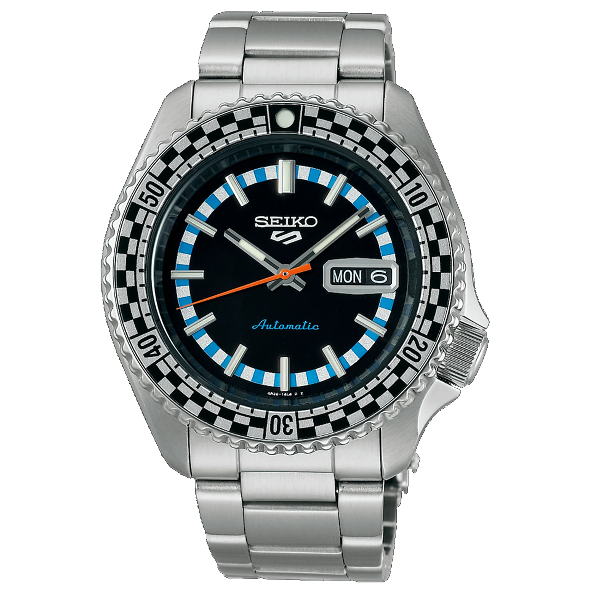 Seiko 5 Sport Retro 1969 - Black & White ‘Checker Flag’