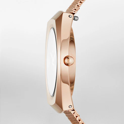 Skagen - Asta Rose Gold-Tone Steel-Mesh Watch - Image 2