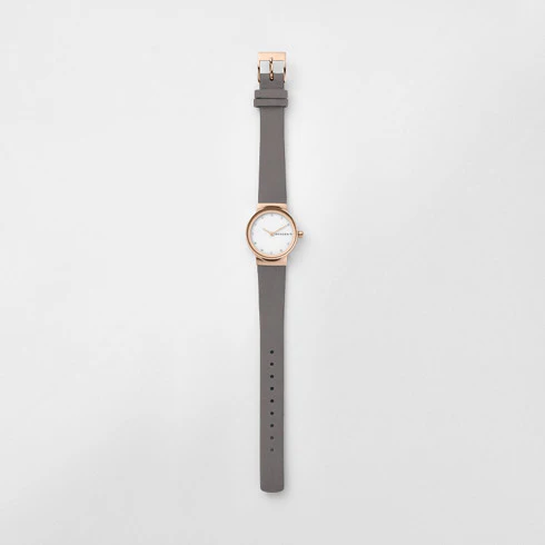 Skagen - Freja Gray Leather Watch - Image 3