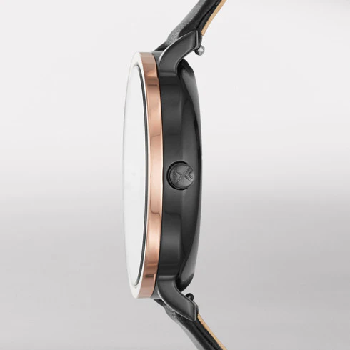Skagen - Hagen Dual-Time Leather Watch - Image 2
