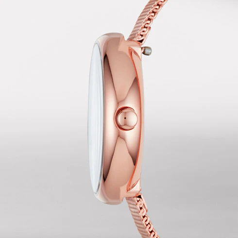 Skagen - Signatur Rose Gold-Tone Steel-Mesh Watch - Image 2