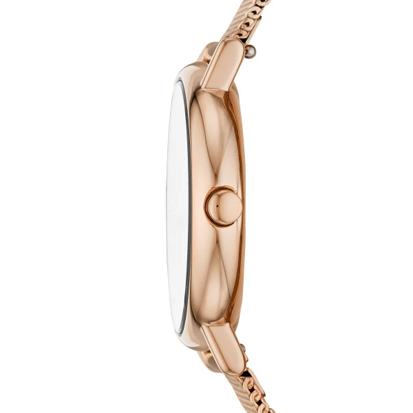 Skagen - Signatur Slim Rose Gold-Tone Steel-Mesh Watch - Image 3