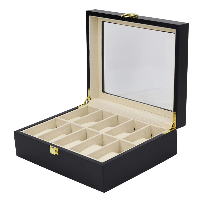 STRAPSCO - Matte Black Watch Box for 10 Watches - Image 2