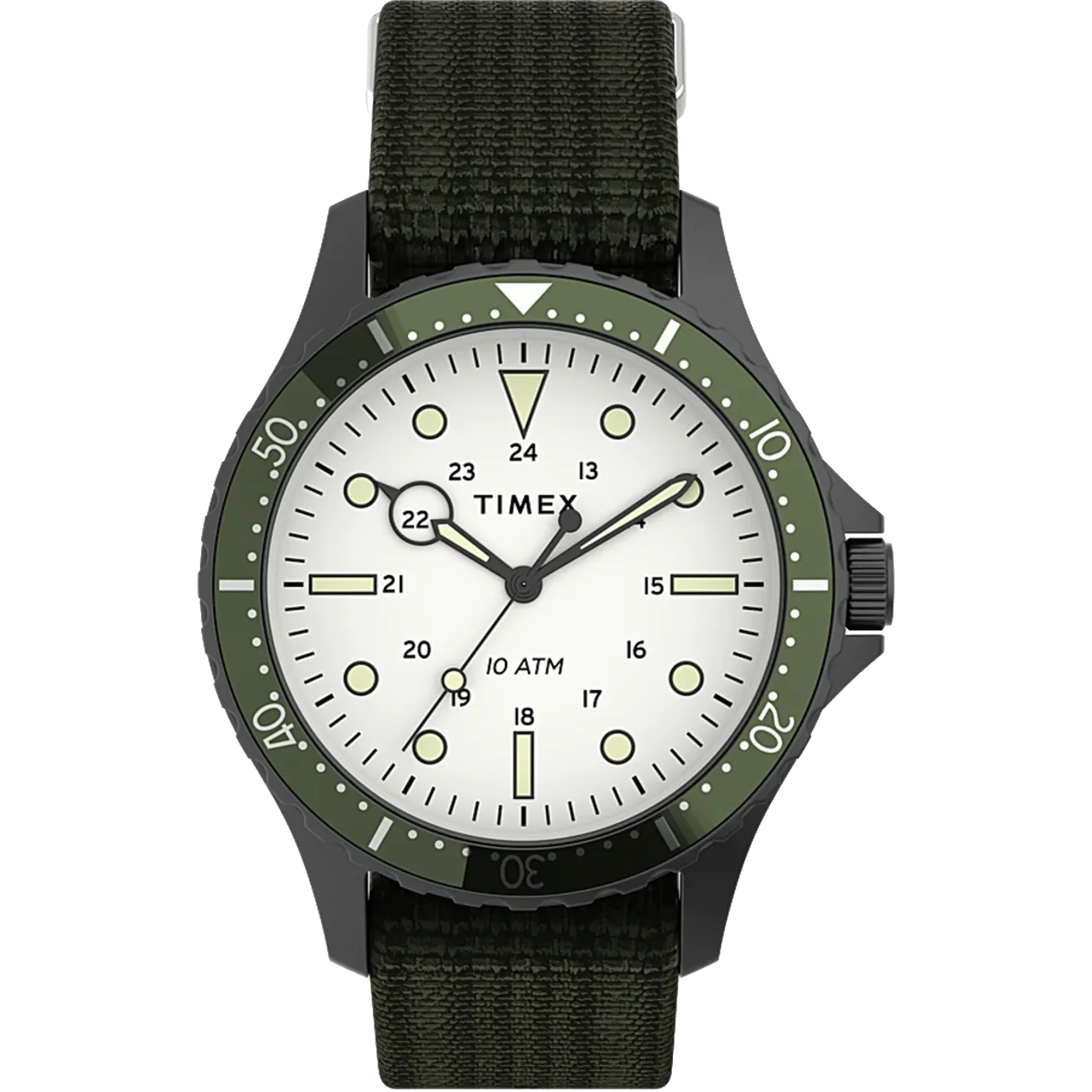 Timex - NAVI XL 41MM - White Dial with Nylon Strap