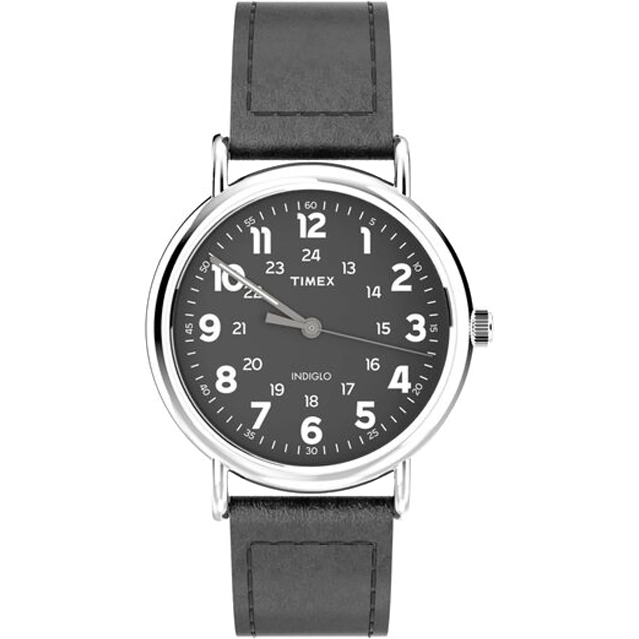 Timex - Weekender 40mm Leather Strap Watch