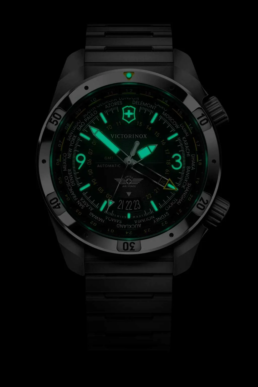 Victorinox Watch - Air Pro Automatic GMT - Black Dial - Image 2