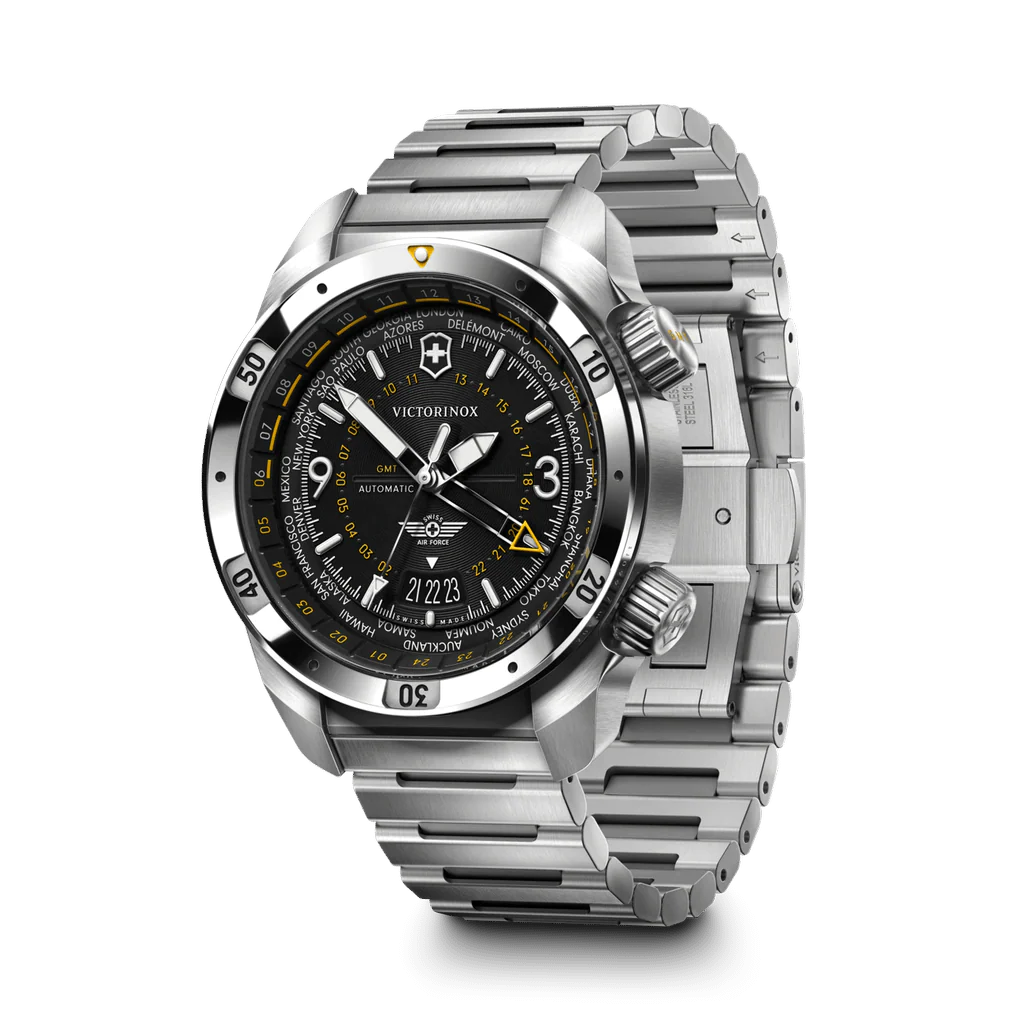 Victorinox Watch - Air Pro Automatic GMT - Black Dial - Image 3
